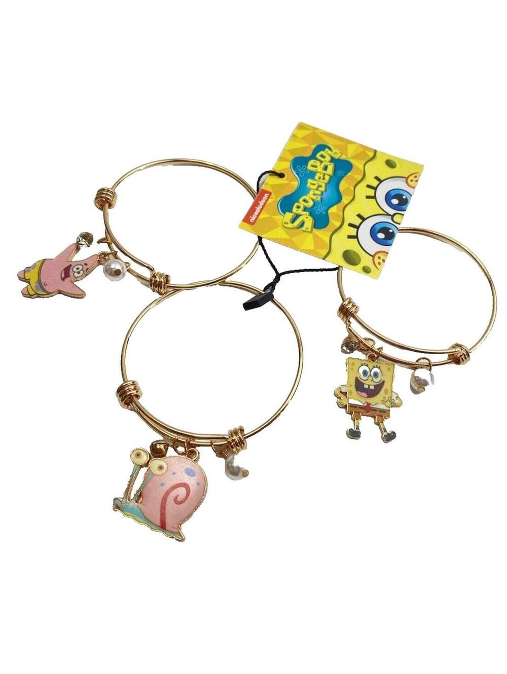 SpongeBob bracelets 3pc set SpongeBob,Gary & Patrick